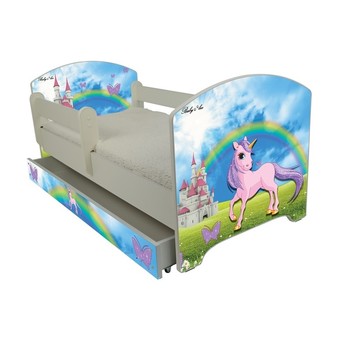 купить Кровать детская от года Оskar Сказочная страна  с ящиком и матрасом.