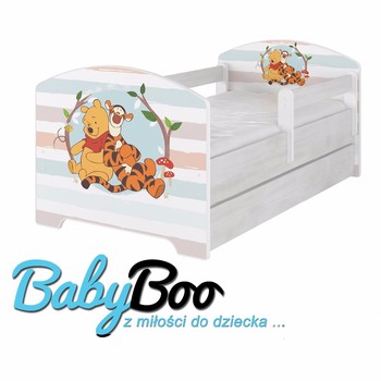 купить Кровать детская Oskar Disney Винни с ящиком и матрасом.