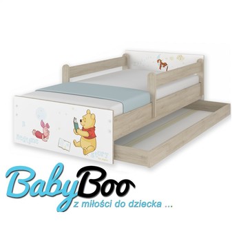 купить Кровать детская  MAX Винни с перилами и подкроватным ящиком