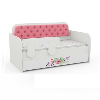 купить Тахта детская розовый коралл цветок.