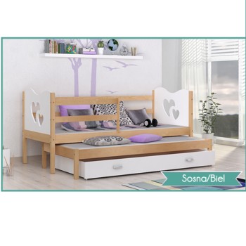 купить Выдвижная кровать для двоих детей MAX2 с матрасами.