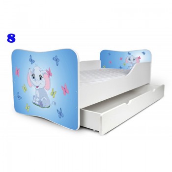 купить Детская кровать Nobiko 140x70 с шуфлядкой Red car.