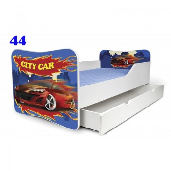 купить Детская кровать Nobiko 140x70 с шуфлядкой City car №44.