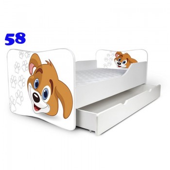 купить Детская кровать Nobiko 140x70 с шуфлядкой Песик 2