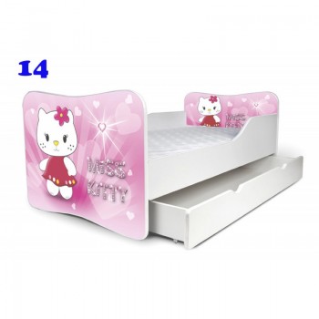 купить Детская кровать Nobiko 140x70 с шуфлядкой Мисс Китти.