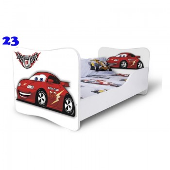 купить Детская кровать Nobiko 140x70 Red car.